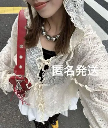 CIAOPANIC 레이스 메로우 후디 상의