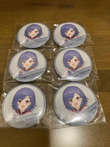 니지산지 니시조노 치구사 캔뱃지 6개 세트 Welcome Goods