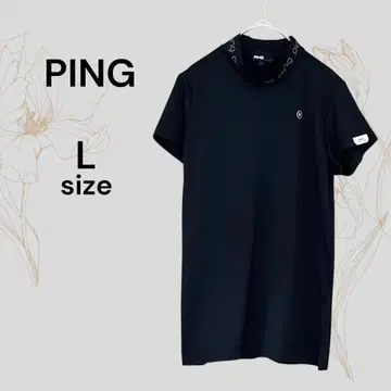 PING 새상품급 핑 블랙 L 사이즈 모크넥 셔츠 블랙 심플 셔츠