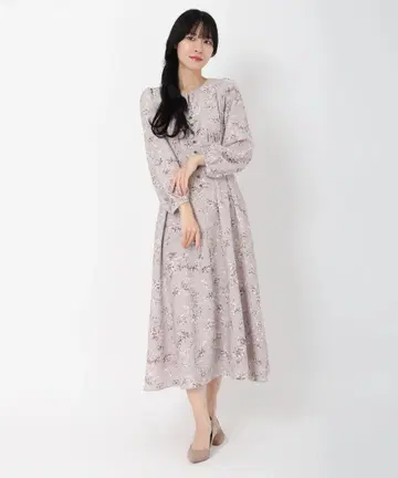 스트로베리 필드 플라워 프린트 원피스