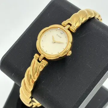 SEIKO 세이코 TISSE 손목시계 골드 스톤 작동 미확인