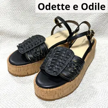 미사용 Odette e Odile 오데뜨 앤 오딜 통굽 와라치 샌들
