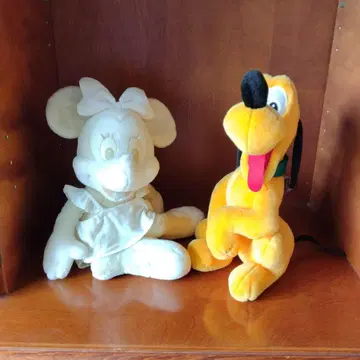 미니 마우스와 플루토 봉제 인형 세트