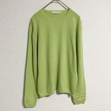 CASHMERE 긴팔 니트 캐시미어 그린 스웨터