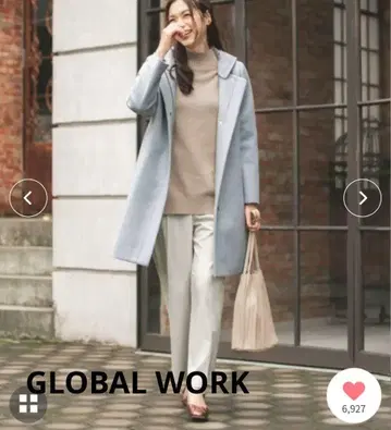 [택 포함 새상품] GLOBAL WORK 가벼운 스트레치 2WAY 코트
