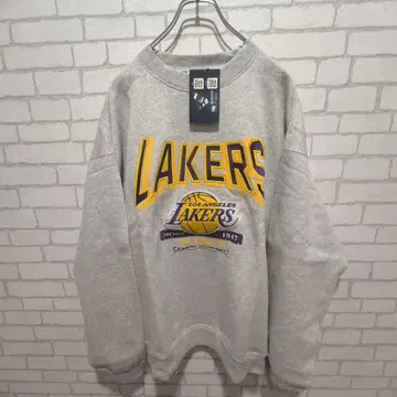 NBA LAKERS 레이커스 속기모 맨투맨 그레이