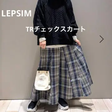 [ 새상품 미사용 ] LEPSIM TR 체크 스커트
