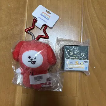 BT21 레인보우 컬러 마스코트 레드 치미 CHIMMY 반다이 한정판