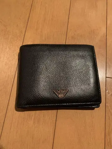 Emporio Armani 블랙 접이식 지갑