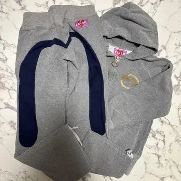 evisu 그레이 셋업 후드 부착