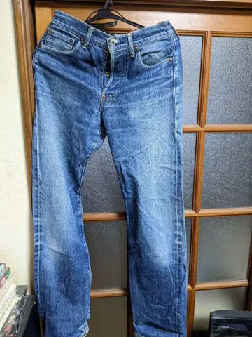 LEVIS (LVC) 702 스트레이트 데님 파랑 백 포켓 로고