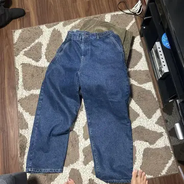 RVCA 와이드 레그 데님 팬츠
