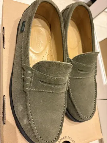 Paraboot 올리브 스웨이드 로퍼