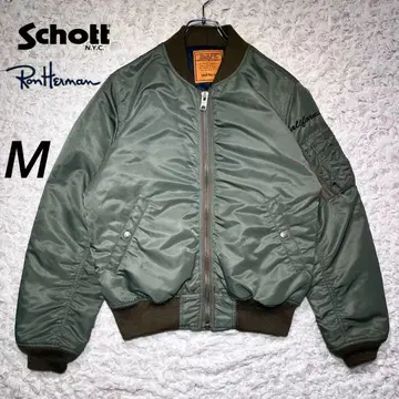 [ Schott x Ron Herman ] 봄버 자켓 올리브 [ M ]