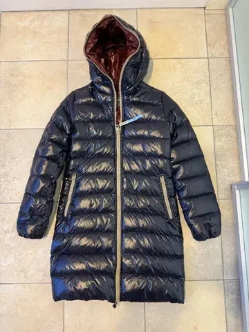 DUVETICA 롱 다운 자켓 사이즈 40 네이비 클리닝 완료