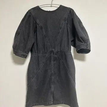 MOUSSY 다크 그레이 데님 원피스