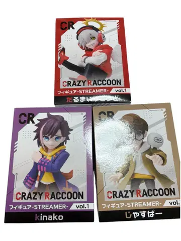 Crazy Raccoon GIGO 한정판 피규어 3종 세트