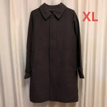 유니클로 싱글 브레스티드 코트 브라운 XL