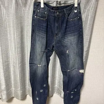 STUGAZI 데미지 데님 다크 블루