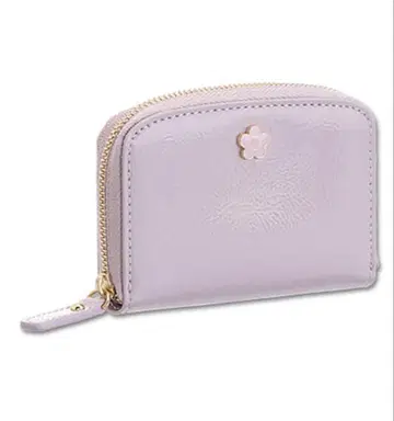 MARY QUANT 텍스처 에나멜 가죽 멀티 케이스 (퍼플) 완판템