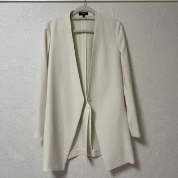 Theory 노카라 자켓 사이즈 2 아이보리