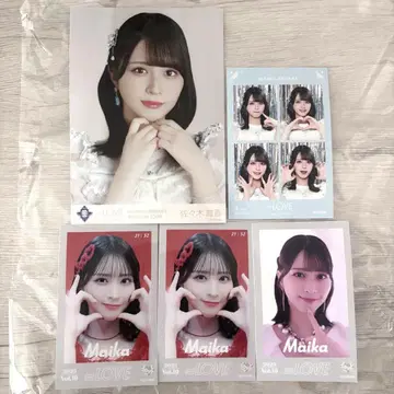 이코럽 사사키 마이카 4컷 포토카드 미니 포토 브로마이드 세트