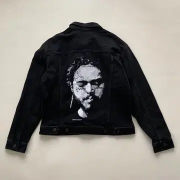 H&M 포스트 말론 Post Malone 블랙 데님 자켓