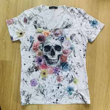 CIVARIZE 스컬 꽃무늬 T셔츠 46