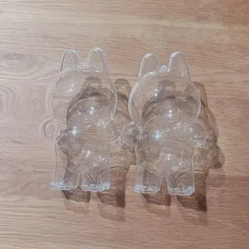 러브럽 LABUBU 케이스 클리어 서 있는 2개 세트