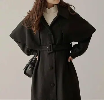 원 애프터 어나더 NICE CLAUP 롱 케이프 코트