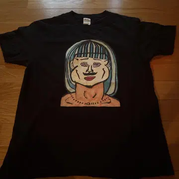 아트 프린트 T-shirt Black