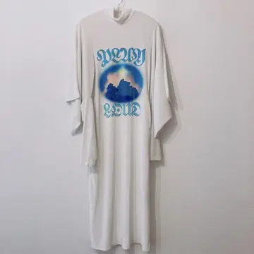 YOHEIOHNO 프린트 벨로아 원피스
