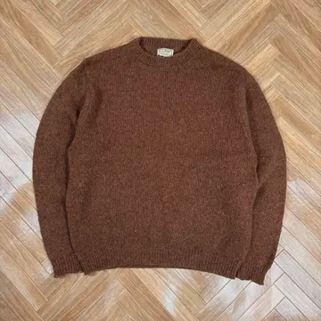 usa제 80s 엘엘빈 크루넥 스웨터 울 니트 llbean