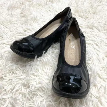 컨디션 최상 락락 하늘을 나는 펌프스 발레 슈즈 블랙 24.5cm