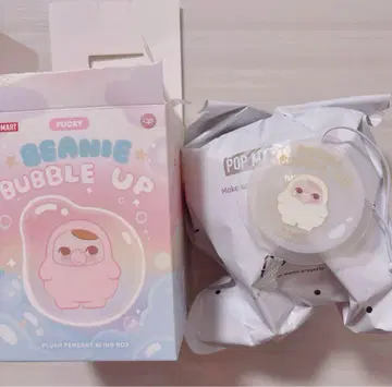 PUCKY BEANIE BUBBLE UP 옐로우 컬러 푸키 popmart