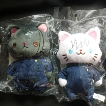 주술회전 고죠 사토루 게토 스구루 withCAT 안대 포함 봉제 인형