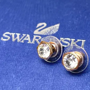 박스 포함 SWAROVSKI 스와로브스키 스터드 귀걸이 캐치식 스톤 포함