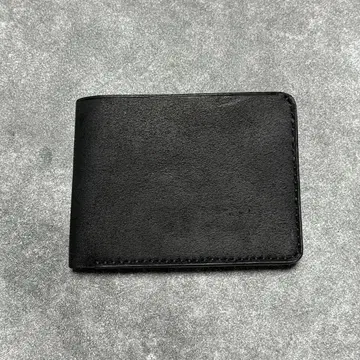 핸드메이드 가죽 공예 이단 접이식 지갑 오일 가죽 천연 가죽