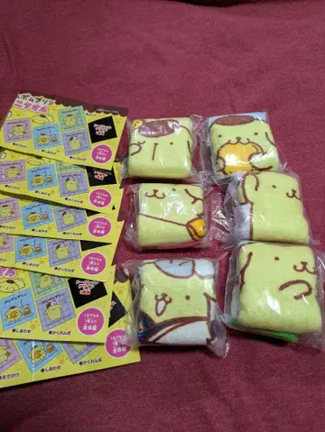 하마스시 폼폼푸딩 미니 타월 6개 세트