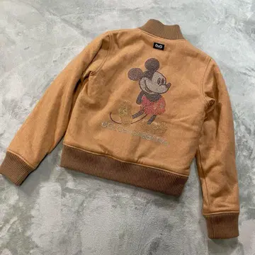 돌체앤가바나 큐빅 디자인 울 블루종 자켓