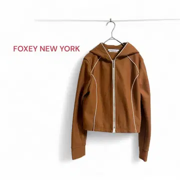 FOXY NEW YORK 폭시 뉴욕 카멜 지퍼 후드티