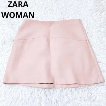 자라 우먼 미니스커트 깔끔한 캐주얼 핑크 S 포인트 컬러 성숙 큐트
