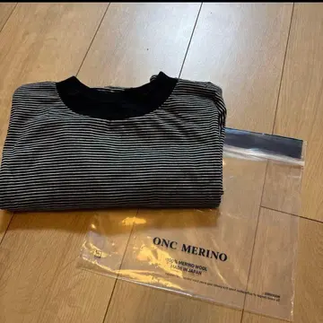 ONC MERINO 100% 메리노울 스트라이프 티셔츠