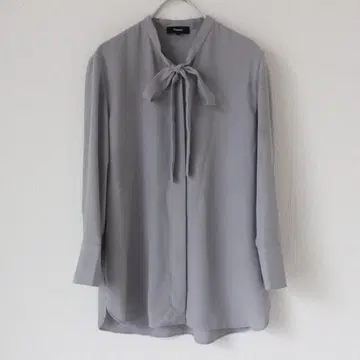 Theory 23SS Prime GGT 타이 블라우스 그레이 S