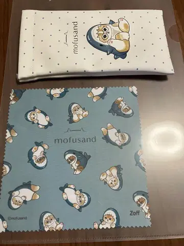 Zoff mofusand 안경 닦이 & 안경 케이스