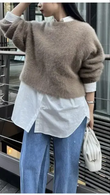GALLARDAGALANTE 크롭 플러피 니트