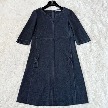 GALLERY VISCONTI 갤러리 비스콘티 울 스티치 원피스