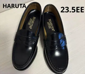 [ 새상품급 ] HARUTA 로퍼 블랙 23.5EE 다리 너비 좁음