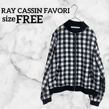 RAY CASSIN FAVORI [ FREE ] 봄버 자켓 체크 무늬