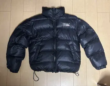 FIRST DOWN 블랙 그레이 리버서블 다운 자켓